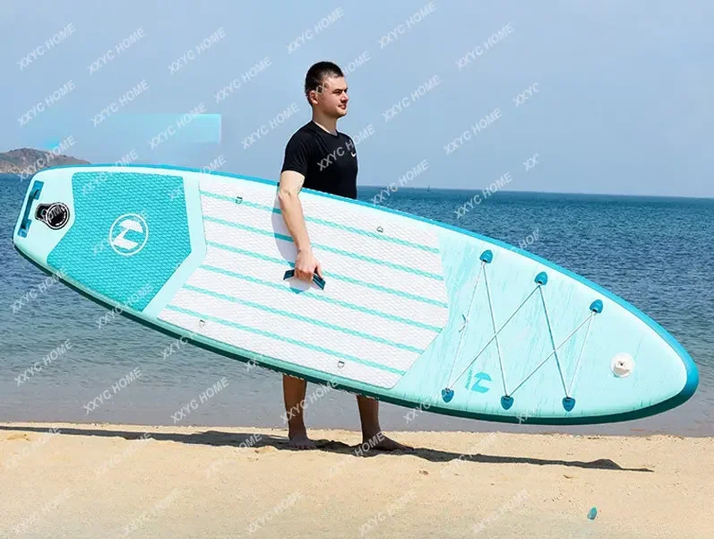 Inflatable Paddle Standing Rafting Pulp Board Surfboard Paddling Kickboard Boat Water Skateboard Paddle Kayak Board