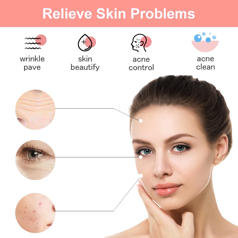 High Frequency Electrode Wand Machine Handheld Skin Tightening Acne Spot Wrinkles Argon Treatment Acne Skin Care（just 4 Tube） 5