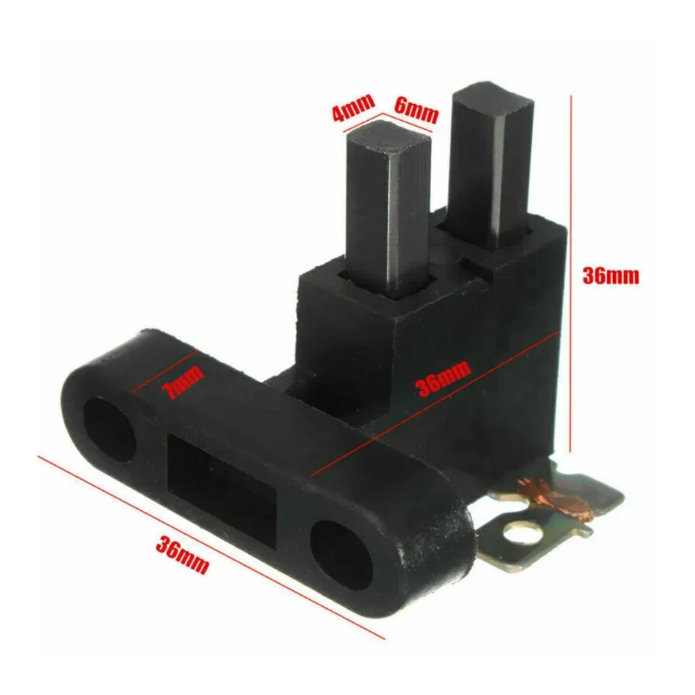 1pcs Carbon Brush Assembly For 2kw-7kw Gasoline Generator Accessories 1/4" Bolt Holes Universal Generator Head Generator Parts