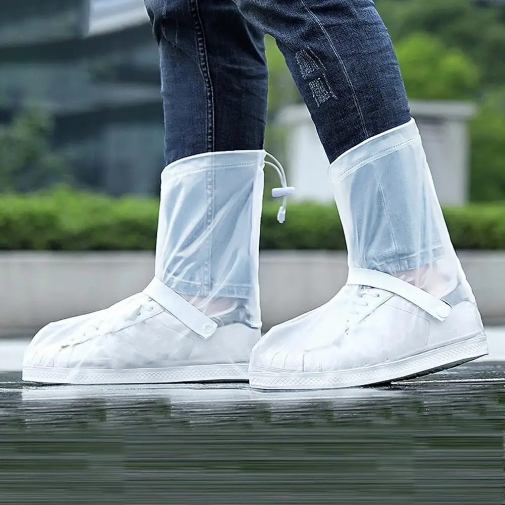 Couvre-chaussures de pluie réutilisable unisexe, 1 paire, imperméable,  protège les pieds contre la poussière, pour la marche en plein air, les  jours de pluie - AliExpress