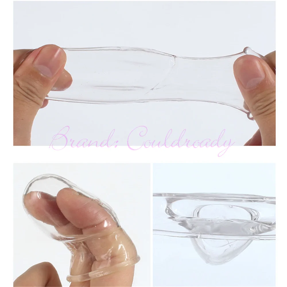 Penis Extender Sleeve Reusable Condoms Silicone Glans Cover Spike Dick Enlargement Cock Ring Erection Male Sex Toys