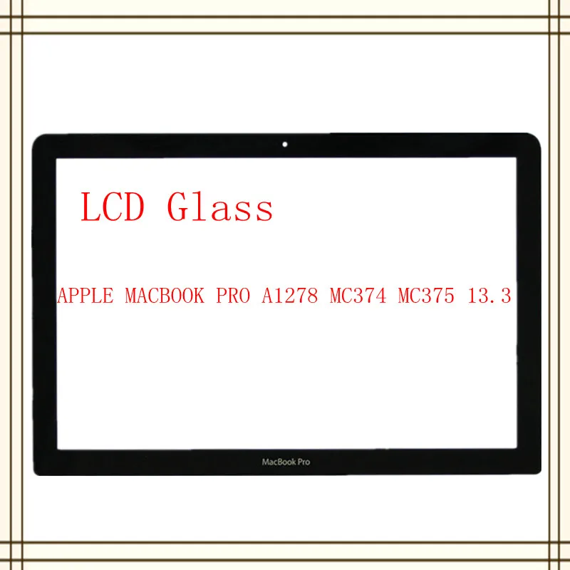 Genuine New For Apple Macbook Pro 13'' A1278 Lcd Screen Glass With