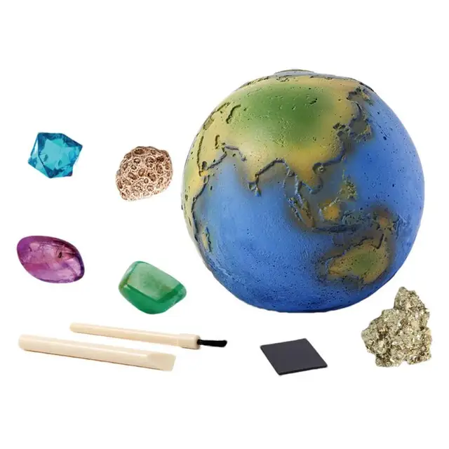 Kit de minería de planetas, juguete de excavación de piedras preciosas, Kit de minería de planetas, Juguetes Educativos de Ciencia para Niños 1