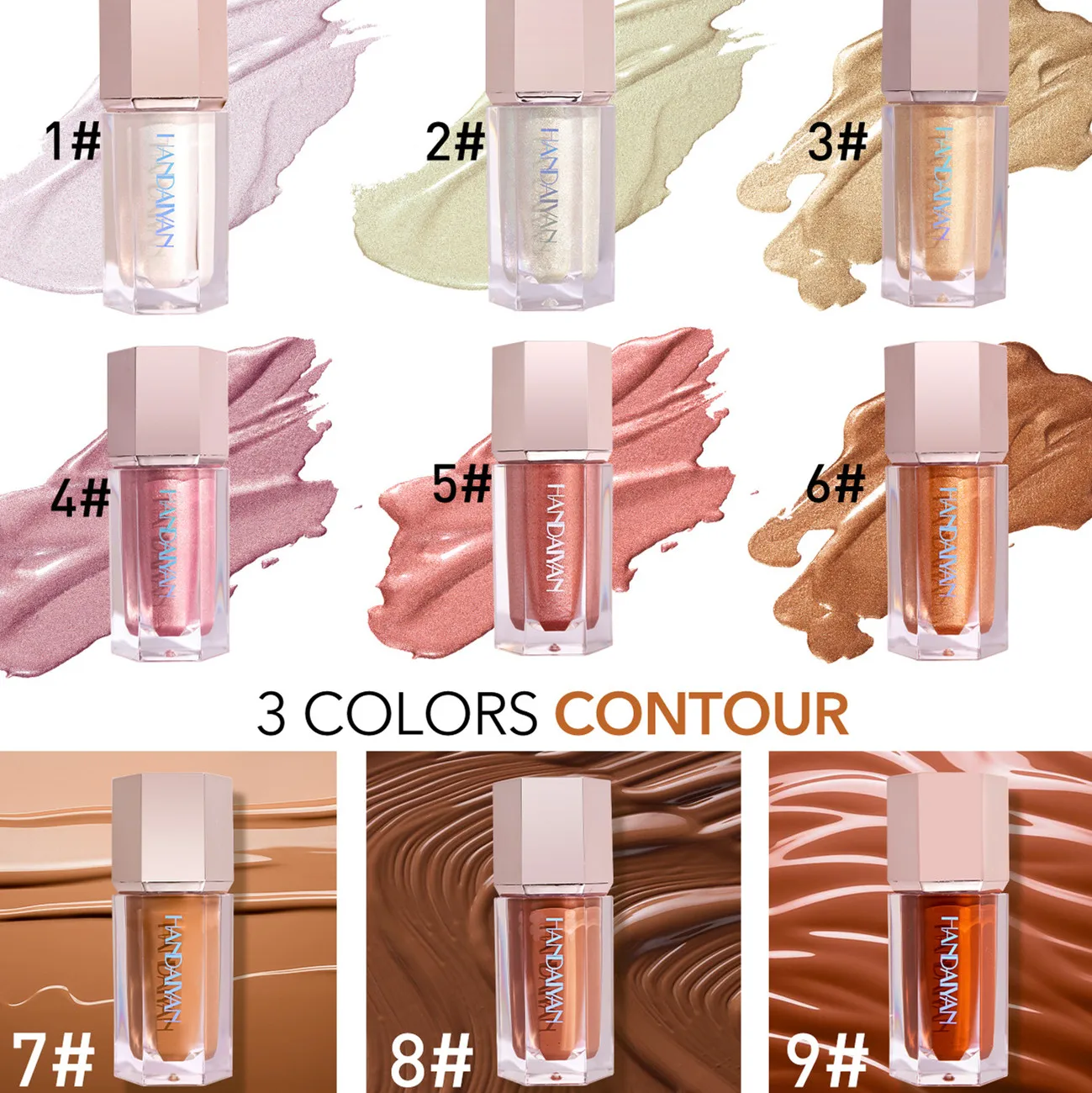 

Liquid Highlight Contour Liquid Face Pearl Eye Brightener