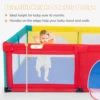 Extra Large Baby Playpen Safety Baby Play Yard w/50 Ocean Balls & 4 Handles 5