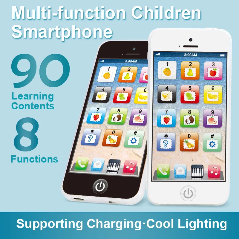 Kids Fun Learning Play Phone Interactive Simulation Numbers Fruits 12 Educational Keys Cognitive Skills