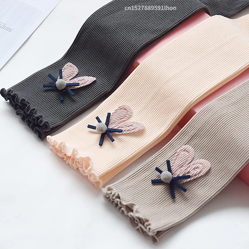 Girls Cotton Elastic Leggings 1