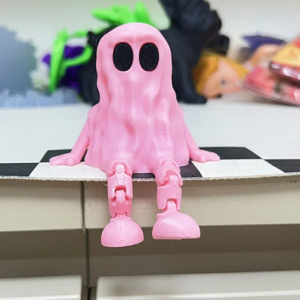 Haunting 3D Printed Halloween Ghost Decoration Ornament - Movable Joint Design