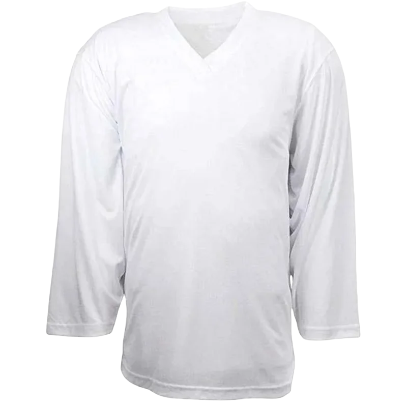 Solid Color Mens Ice Hockey Jersey Outdoor Sportswear Long Sleeve V-neck Loose Training Ice Hockey Shirt