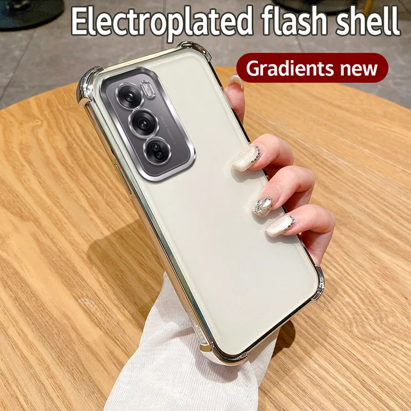 Luxury Plating Shockproof Clear Phone Case Cover