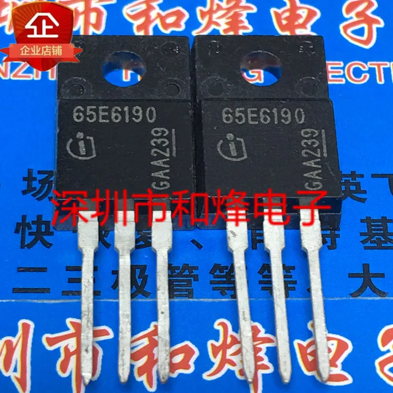 

Оригинальный Новый 65E6190 IPA65R190E6 TO-220F 650V 20.2A, 30 шт.