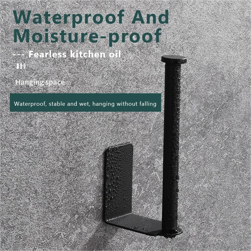 1-3pcs Kitchen Toilet Paper Holder Tissue Holder Hanging Bathroom Toilet Paper Holders Roll Paper Holder Towel Rack Storage Rack 4