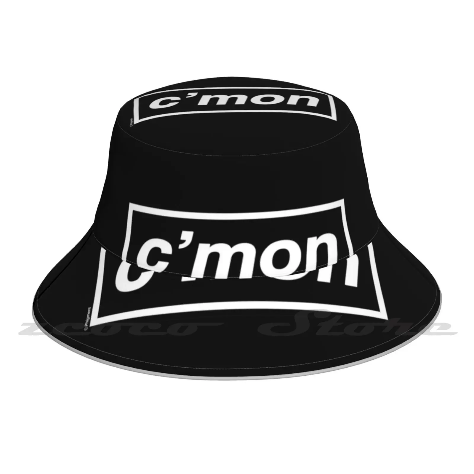 

- C'Mon ( The Original And Best ) [ Black ] Band Tribute-Made In The 90S Cap Diy Foldable Sunshade Fashion Leisure Bucket Hat