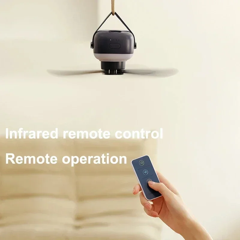 Outdoor Camping Multifunctional Ceiling Fan Portable ABSPP
