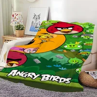 Game A-Angry-S Cartoon B-Birds Funny skicomfort warm Soft Baby blanket suitable Home Blanket for Home Office Daily Use Cover 1