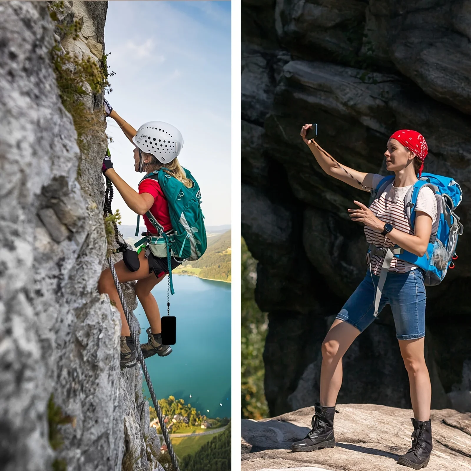 Phone Tether Lanyard Anti Theft Phone Strap With Carabiner Protective  Outdoor Skiing Hiking Cycling Fishing Climbing - AliExpress