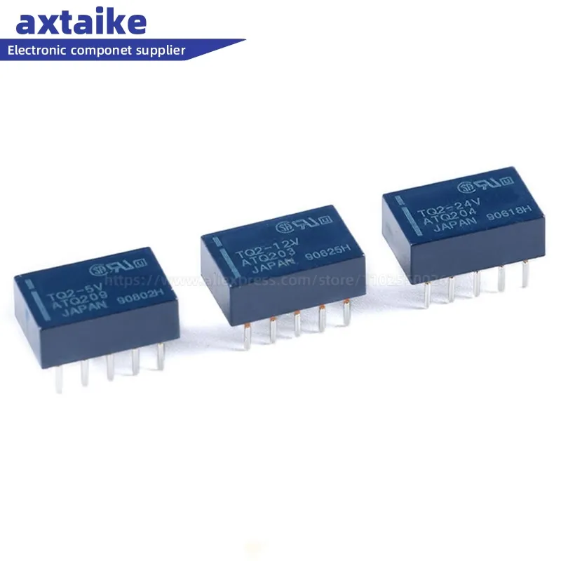 

5PCS TQ2-3V ATQ201 TQ2-5V ATQ209 TQ2-12V ATQ203 TQ2-24V ATQ204 TQ2-48V ATQ205 DIP-10Pin Signal Relay TQ2 1A Two Open And Closed