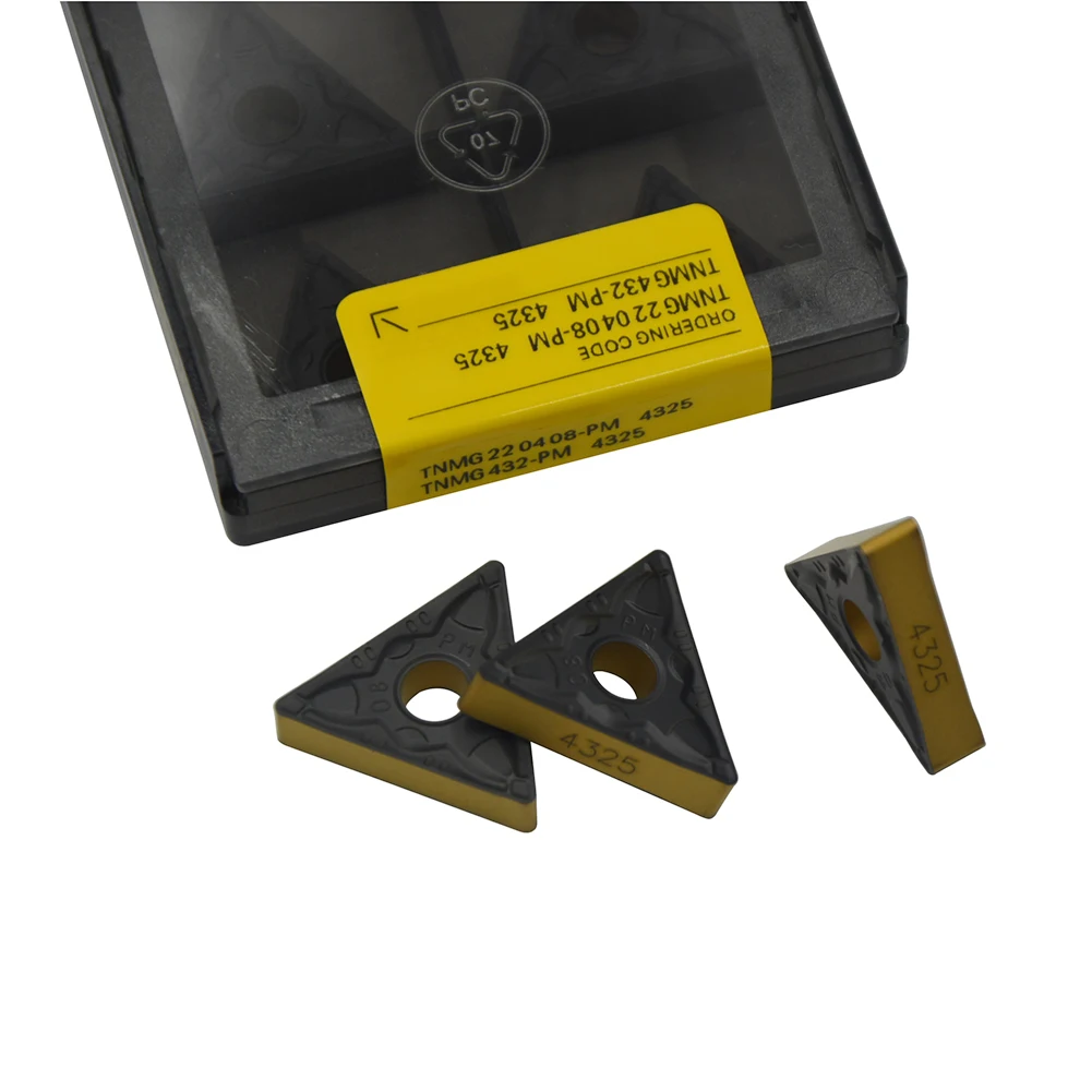 10 шт. TNMG220408 TNMG432 PM4325 CNC Поворотная вставка жесткая и износостойкая Высококачественная