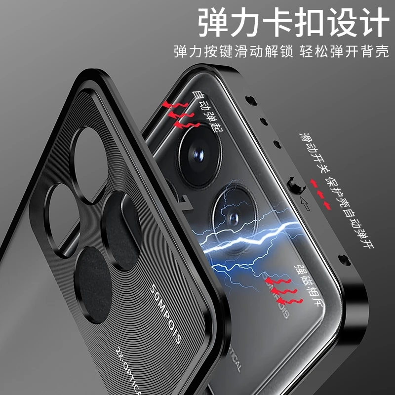 For POCO X6 Pro Case Aluminium Alloy Metal Frame Phone Case For