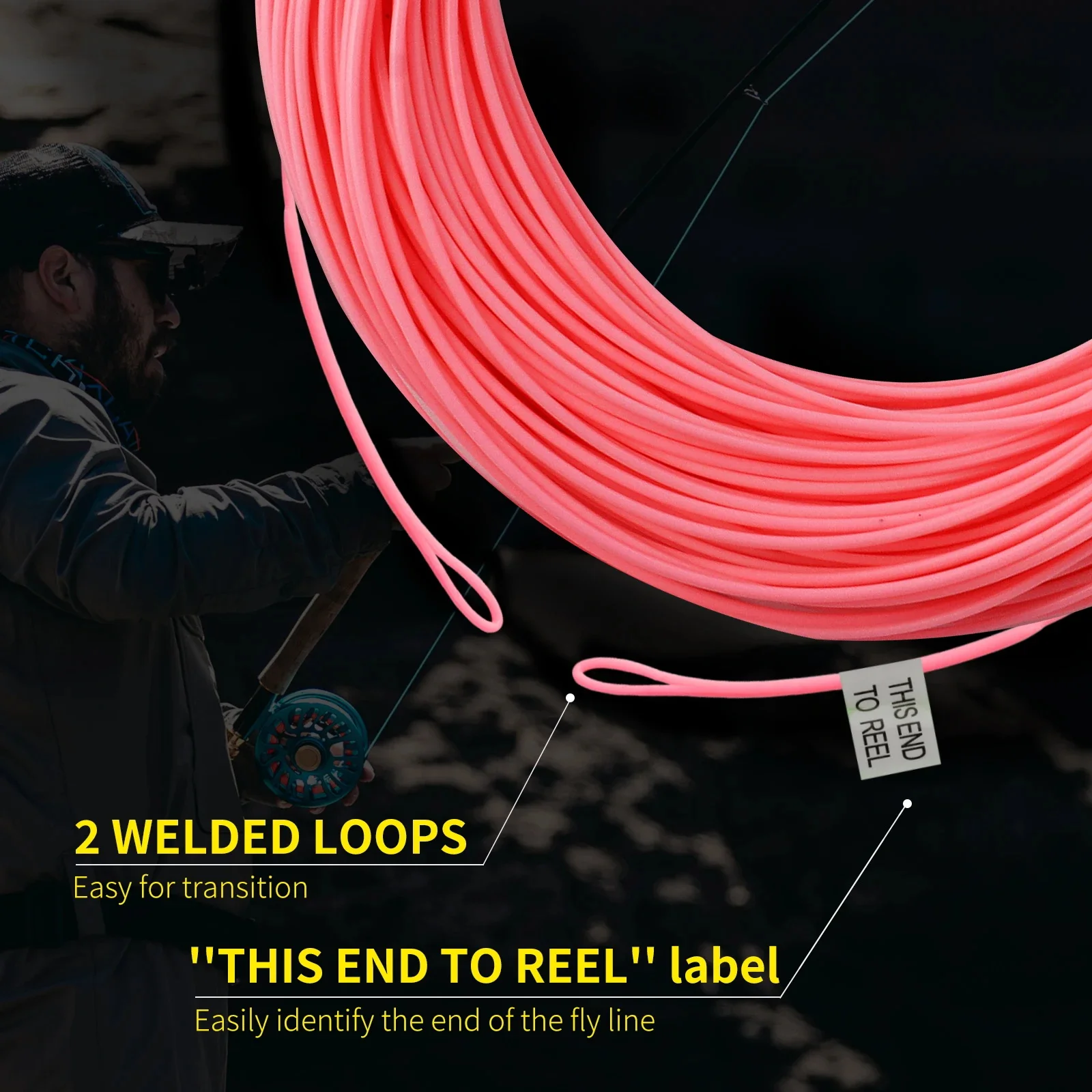 Maximumcatch 100FT WF Schwimmende Fliegenfischerschnur 2WT bis 8WT Gewichtsorientierte Fliegenschnur mit 2 Geschweißten Schlaufen Forellen- und Barsch-Angelschnur – Detail 16