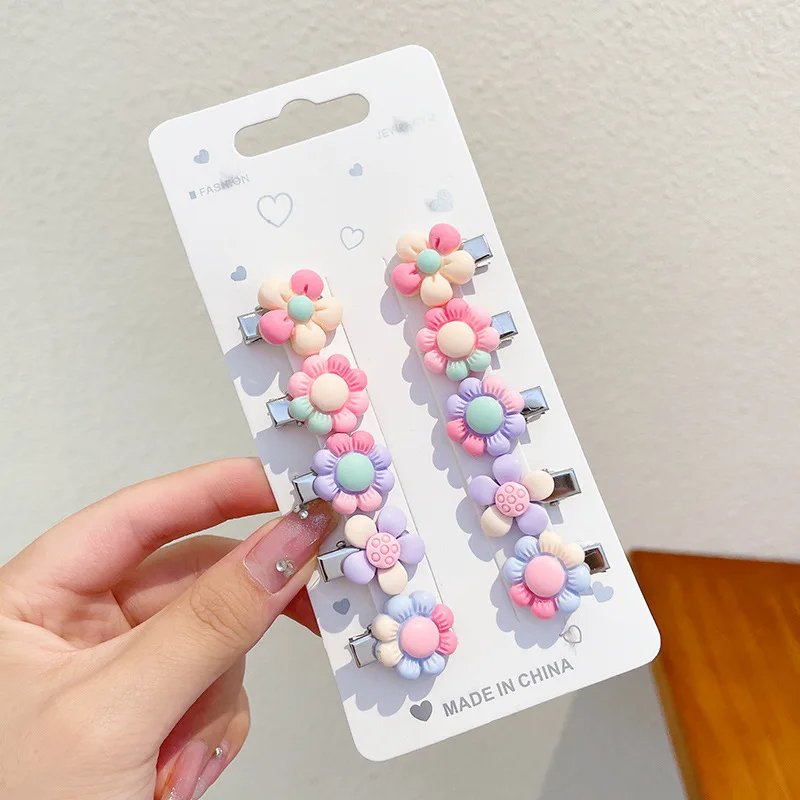 Hair Accessories 10PCS/Set Girls Cute Cartoon Hair Clips Kids Lovely Hairpins Headband Barrettes Fashion Hair Accessories Pin Baby Headdress