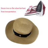 Ladies Sun Boater Flat Hats Small Bee Sequins Straw Hat Retro Gold Braided Hat Female Sunshade Shine Flat Cap RH 3