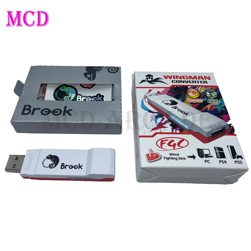 thumbnail image 2 of Brook Wingman FGC Converter With Keychain - PS5 Fighting Game Arcade Stick Adapter, Supports Street Fighter 6, Low Latency 2 of 9