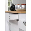Kitchen Island with Spice Rack, Towel Rack & Drawer, 15.5 x 35.5-44.9 x 35.2 inches 6