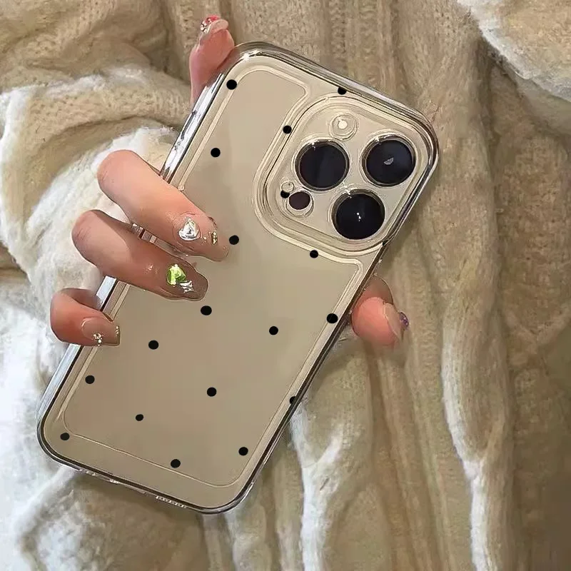รูปสินค้า เคสใสลายจุด สำหรับ iPhone ทุกรุ่น