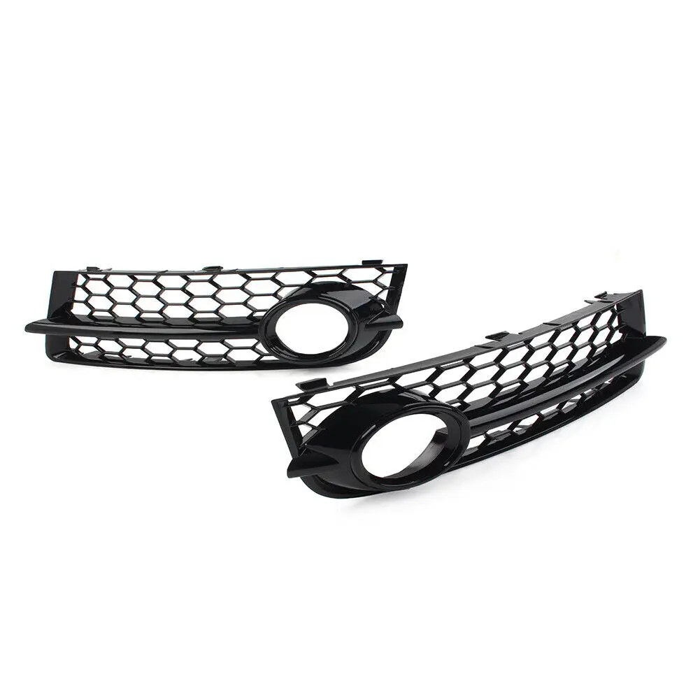 Grilles Avant Antibrouillard Pour Audi TT 8J (2006-2014) - Style Nid D'abeille RS - Noir Brillant - Référence 8J080768201C/101C - 13