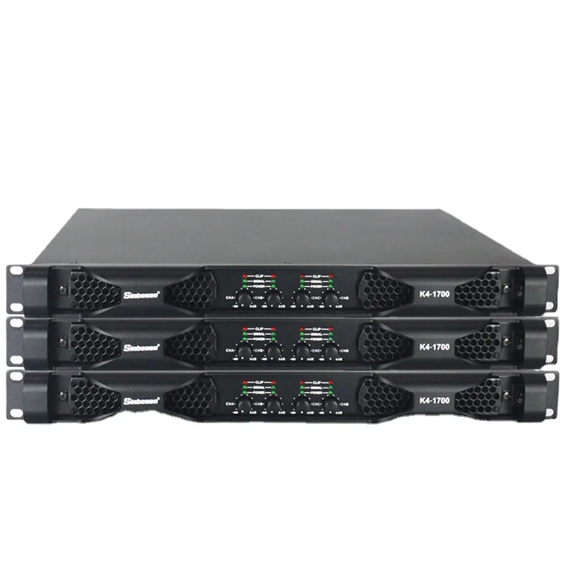 

K4-1700 4 channels professional audio digital 4000 watts 4 channels class d amplifier and comparators