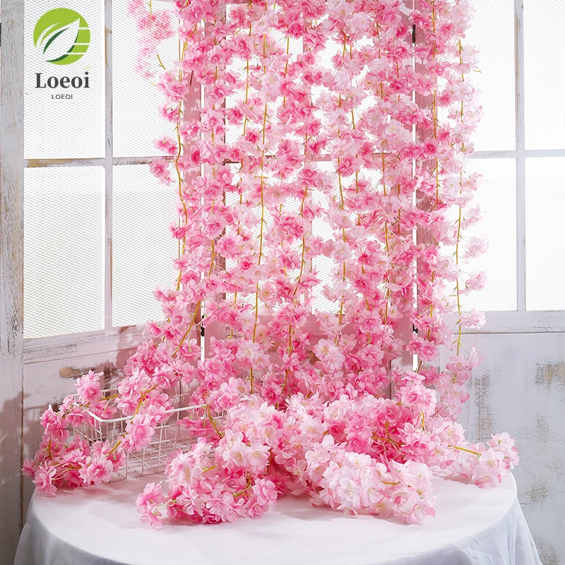 Artificial Cherry Flowers Decoration Wall | Artificial Flowers Wedding