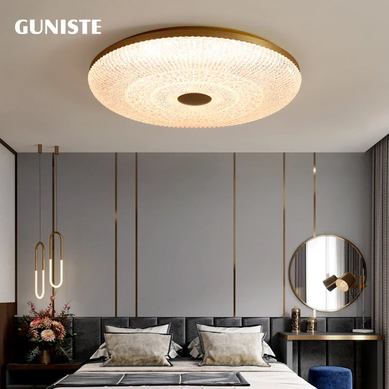 

Simple modern wind LED ceiling light ultra-thin master bedroom light minimalist eye protection round room balcony lamps