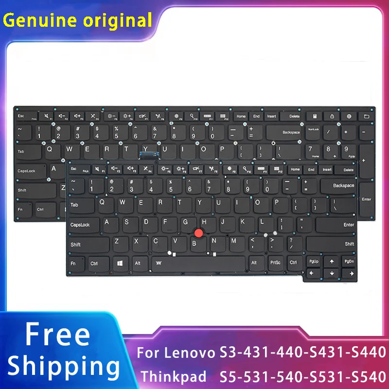 

New For Lenovo Thinkpad S3-431-440-S431-S440 S5-531-540-S531-S540 Replacemen Laptop Accessories Keyboard Small Enter Key