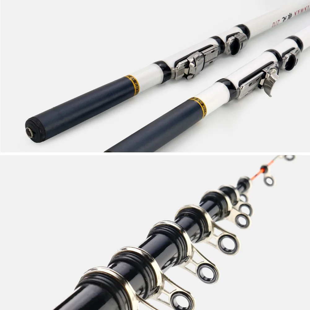 High Quality Fiberglass Spinning Fishing Rod Telescopic Ultralight Mini Pole 1.8/2.1/2.4/2.7/3M Fish Gear Tackle for Bass Carp