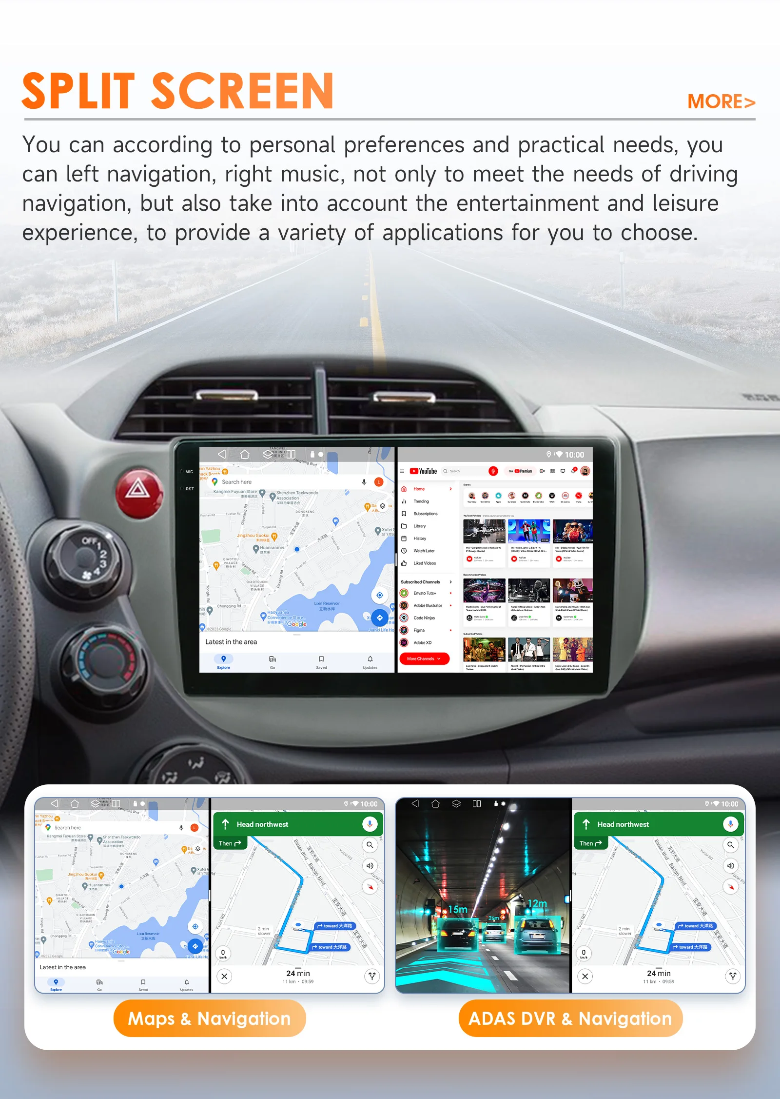Hizpo Android 14 Car Radio Multimedia GPS For HONDA FIT JAZZ 2007 - 2013 2 Din Navigation Head Unit AI Voice Bluetooth 360 Camera
