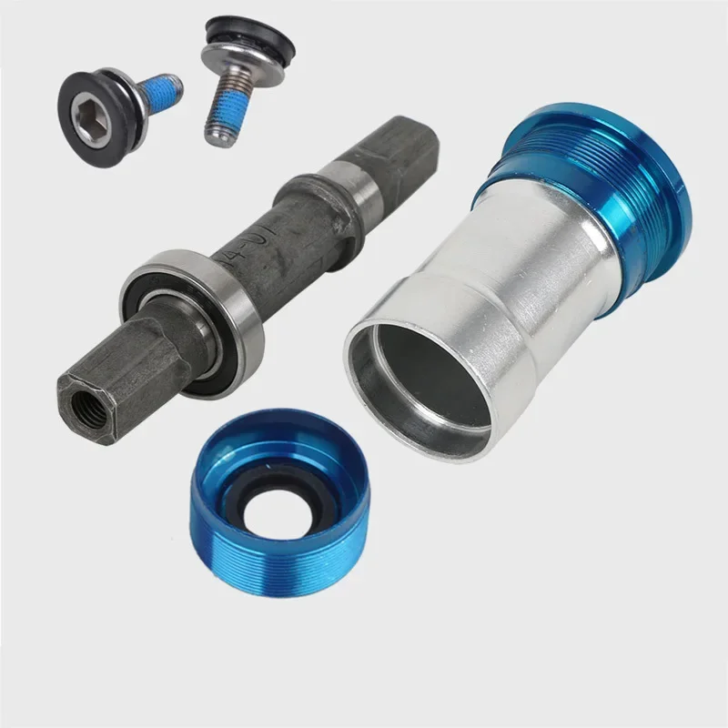 자전거 중앙 기둥 MTB 베어 액슬 103, 107, 110, 113, 116, 118, 120, 122, 124, 126/127.5mm, MTB 쿼드 홀 크랭크 축, 방수 나사