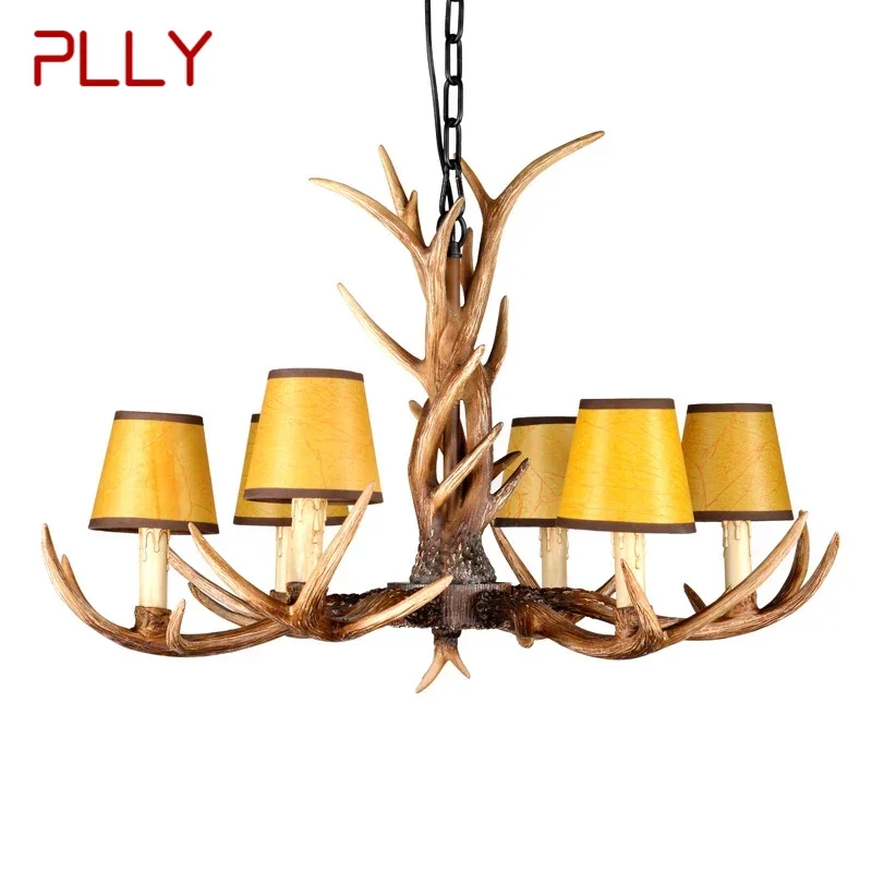 

PLLY Nordic Antler Pendent Lamp American Retro Living Room Dining Room Villa Coffee Shop Clothing Store Decoration Chandelier
