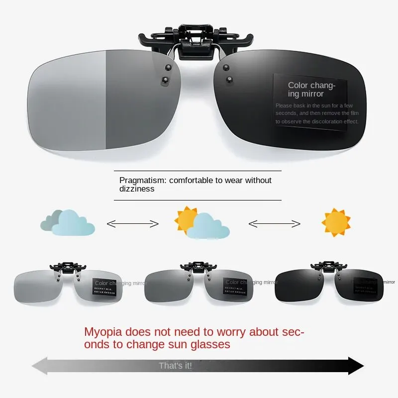 Polarized Sunglasses 4 Color Grey Lenses Polarized Sunglasses Clip On UV 380