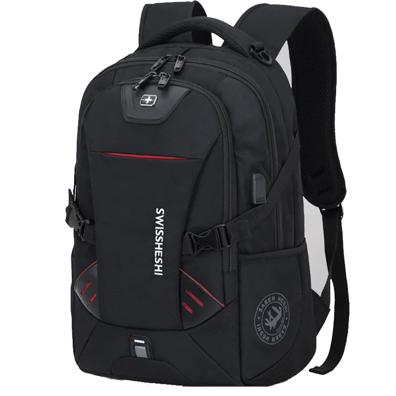 Men Laptop Backpack 17 Inch USB Charging Anti-Theft Waterproof Travel School