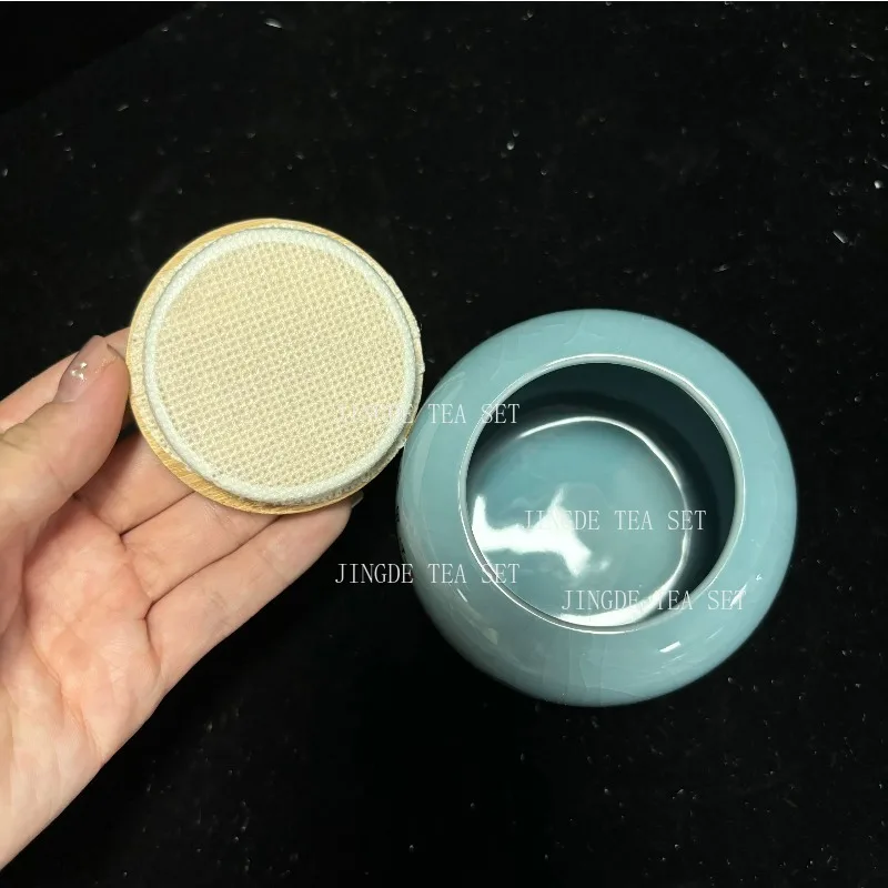 Portable Ceramic Tea Caddy Household Sealed Tieguanyin Storage Tank Travel Tea Boxes Tea Jar Coffee Spice Candy Containers