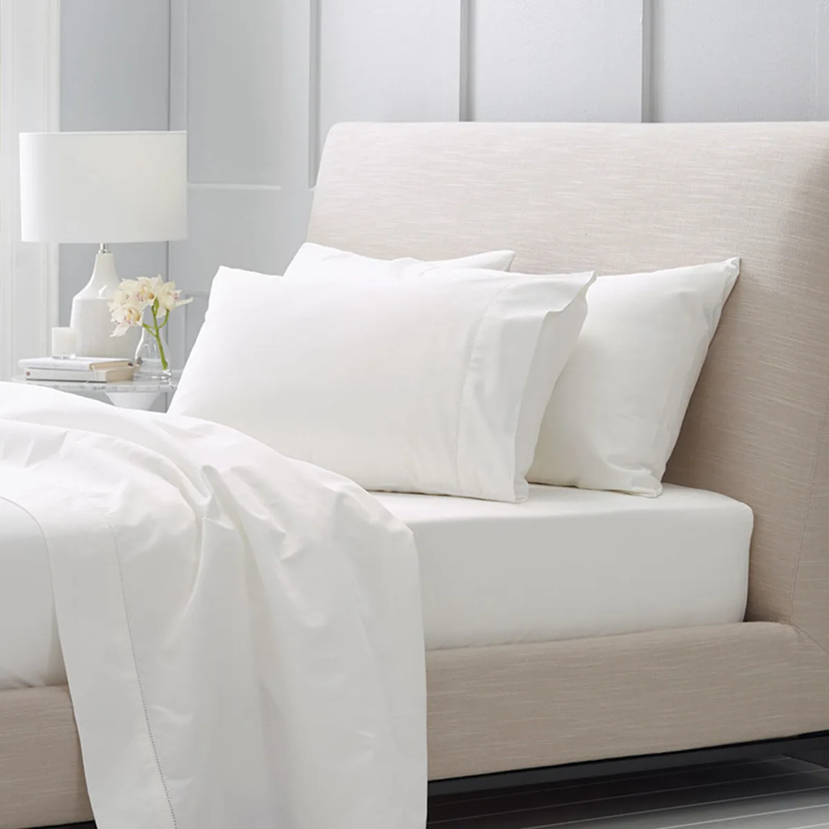 1600 TC 100% 이집트 코튼 침구 세트 6 개, 장착 시트 이불 커버 베개 커버 화이트 아이보리 그레이 색상 킹 커스터마이즈  Best5