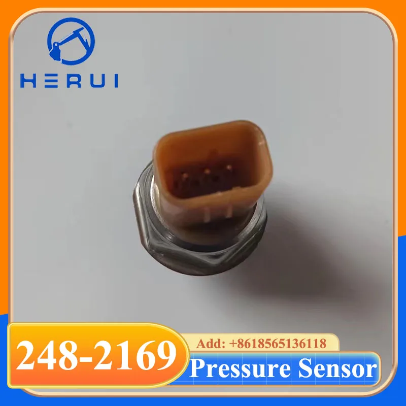Piezas eléctricas interruptor del Sensor de presión de aceite 248-2169 2482169 5PP4-3 para Caterpillar C7 C9 C12 C13 C15 Sensor de motor diésel de