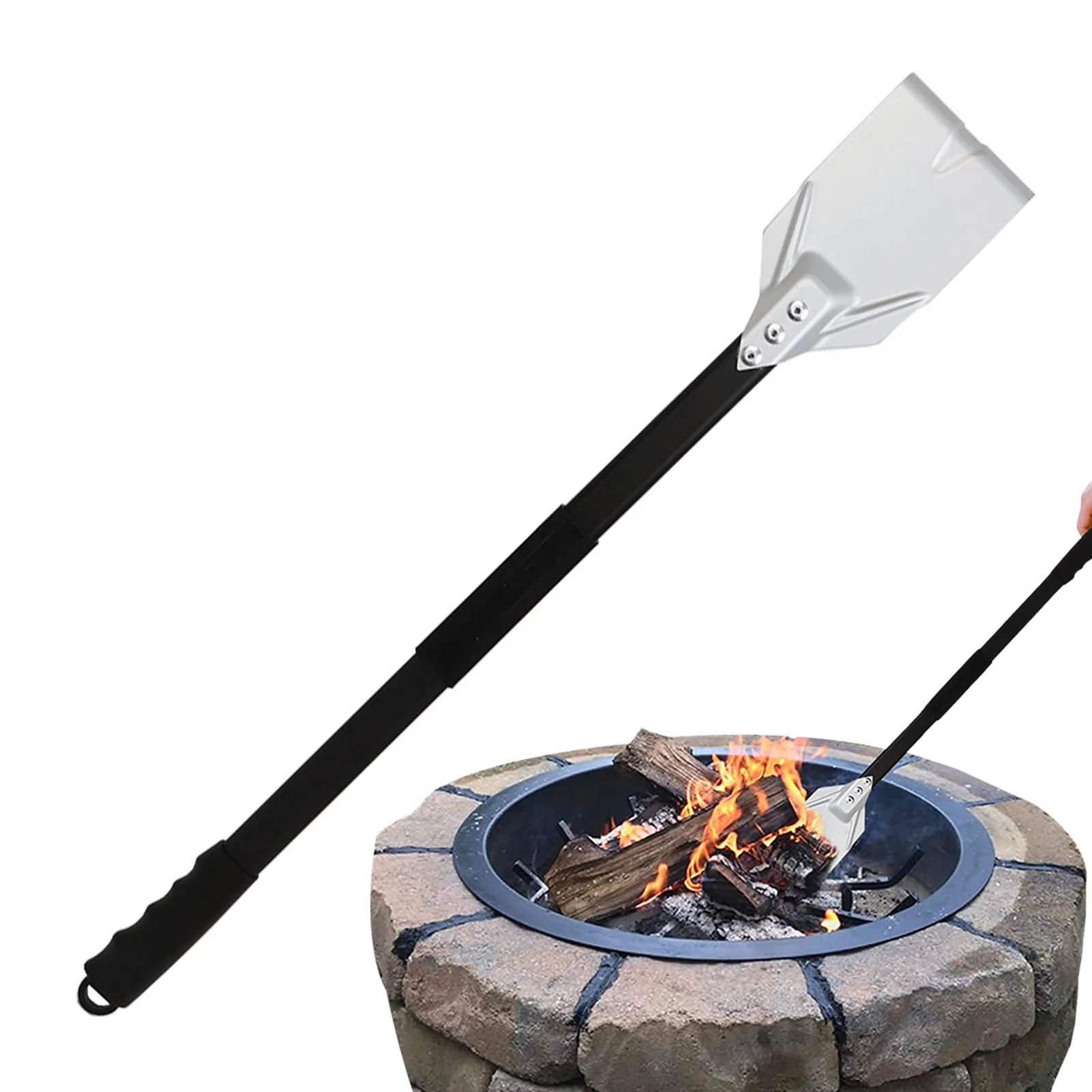 Long Ash Shovel BBQ Ash Shovel Handheld BBQ Charcoal Ash Poker Scoop
