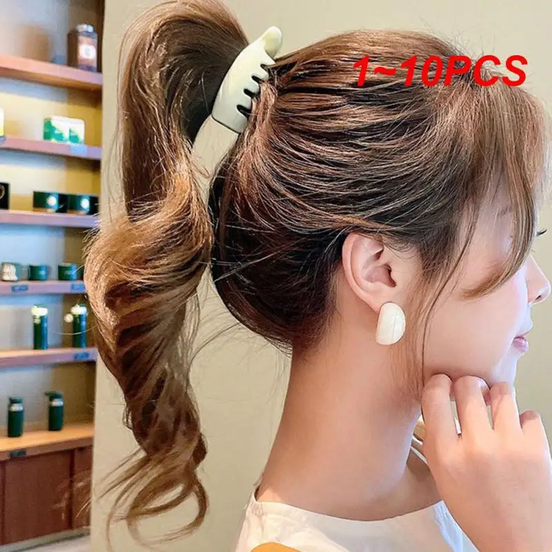 

1 ~ 10 шт. матовые высокие заколки для конского хвоста маленького размера, зажим для волос в виде банана, женская заколка-пряжка для волос, Шпилька для укладки волос