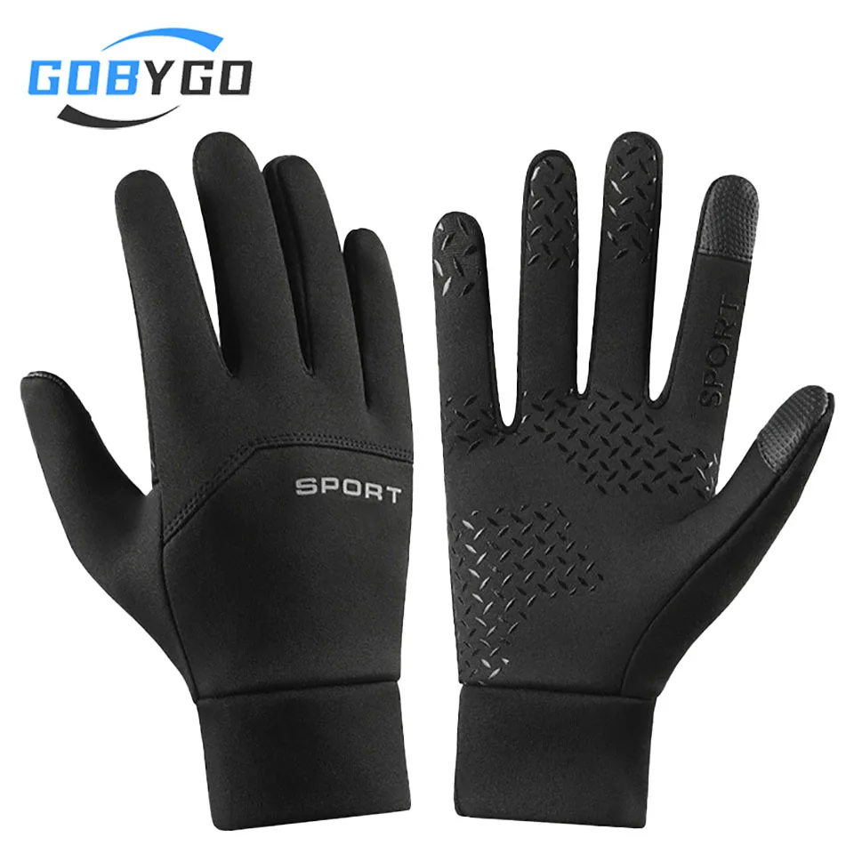 BOTC Gants de cyclisme Windproof/Waterproof - Gants Avec Écran Tactile - M/L