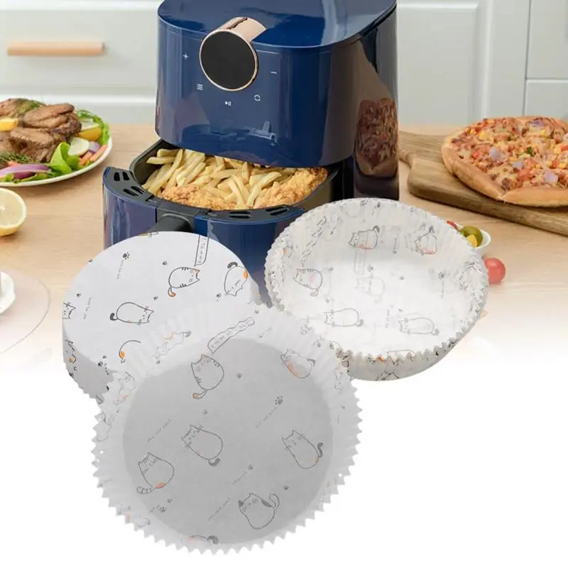 

Air Fryer Liners Disposable & Oil-proof P Parchment Paper Liners Nonstick Baking Mat AirFryer Baking Paper For Microwave Oven