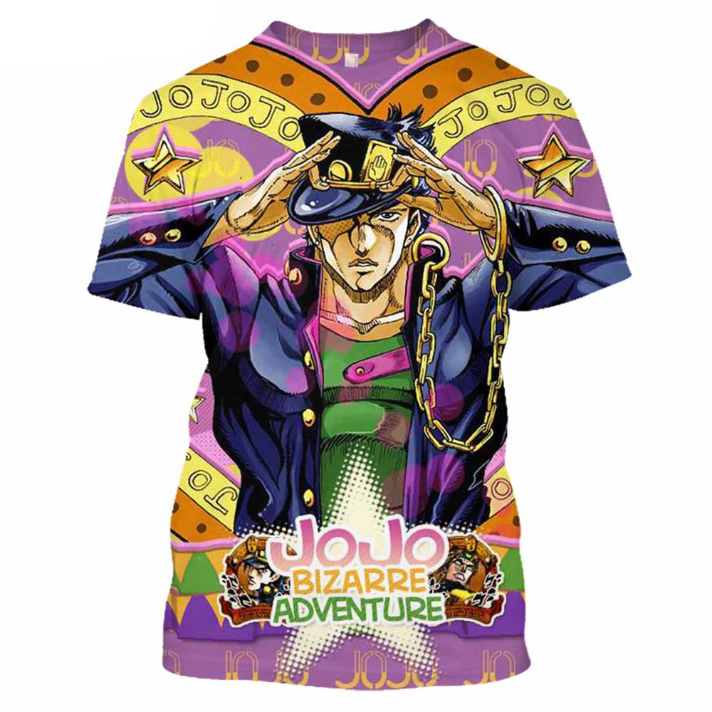 

CLOOCL Jojo's Bizarre Adventure T-Shirt 3D All Over Printed T-Shirt Men Women Fashion Short Sleeve Streetwear Casual Tees Tops