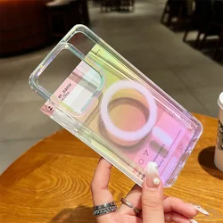 Clear Gradient Wireless Charging Magnetic Case with Magsafe for Moto G45 (Magnetic)