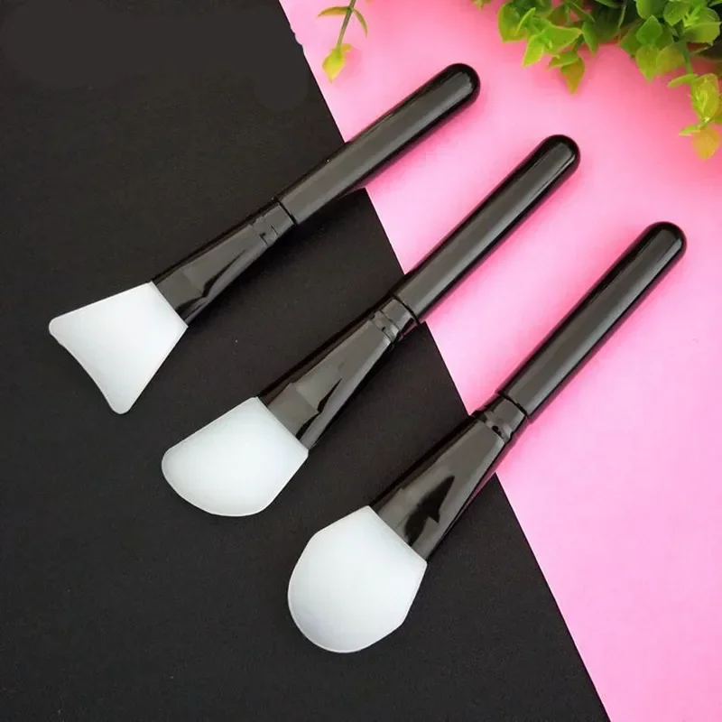 Silicone Mask Brush Makeup Beauty Brush Handle Diy Soft Head Mask Stick Adjustment Stick Soft Facial Face Care Tool 1/3pcs
